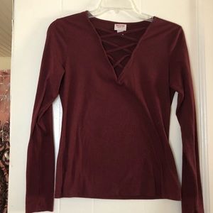 Maroon long sleeve